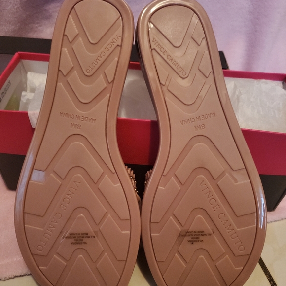 Vince Camuto Cross Band Jelly Slide Sandal -Endira Blush sz 8 NWB - Picture 4 of 6